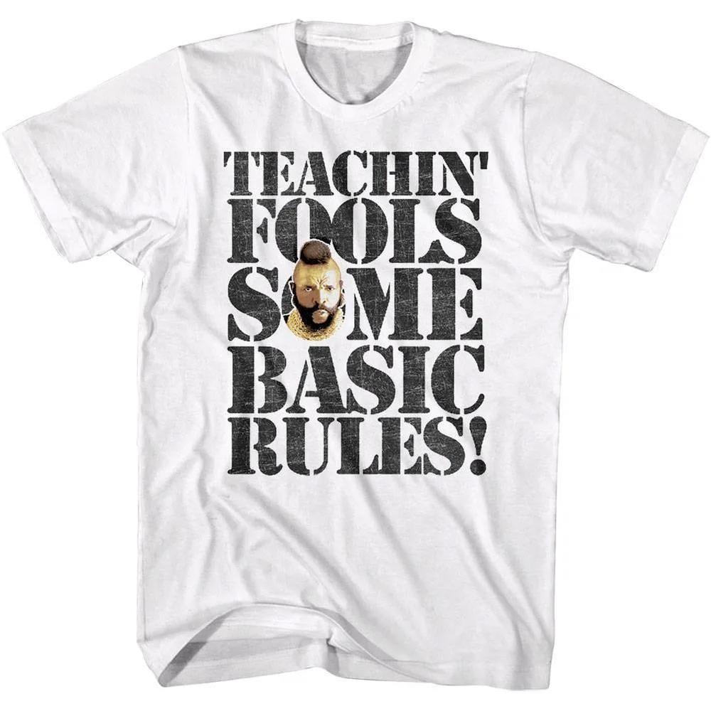 Mr T Teaching Fools Some Basic Rules Unisex T Shirt - Picture 1 of 4